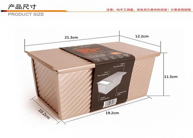 NSF-Goldnonstick Aluminiumlaib Lebensmitteldienst RK Bakeware China verschiebt gewölbtes Laib Pan Bread Tin Loaf Bread Pan 1