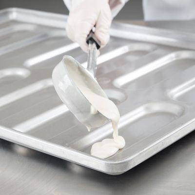 41055 glasierte aluminisiertes gerundetes Stahlbrötchen Pan Tray des Enden-Italienischen Sandwichs