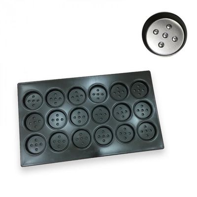 Nonstick runder Aluminiumrollenbehälter des Backblech-1.5mm tiefer geschwankter des Hamburger-Wehs102-10