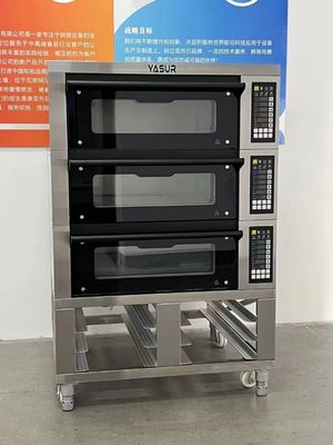 Plattform-Backofen Yasur 9 Tray Bakery Deck Oven Electric 300c 40x60 3