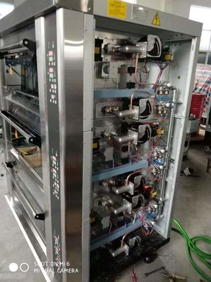 Modularer Bäckerei-Plattform-Ofen 40X60cm 3 Tray Gas Oven With Steam-Stein der Plattform-9 für Pizza-Backen