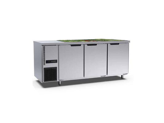3 Edelstahl des Tür-kommerzieller aufrechter Gefrierschrank-1800×700×800mm für Bäckerei-Hotel