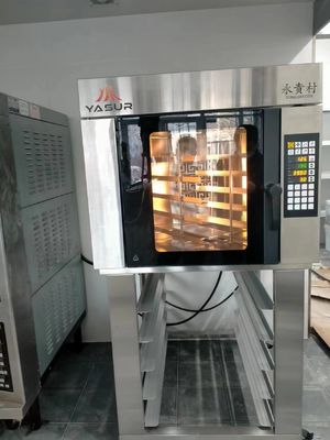 Heißluft-herkömmliche Gas-Oven Fives US Yasur Behälter 18&quot;“ dänisches Brot und Backherd 9.5Kw des Hörnchen-X26, mit Dampf
