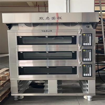 kleiner Plattform-Oven Europeans 6 der Bäckerei-11kw Plattform-Pizza-Ofen 40X60cm Behälter-3