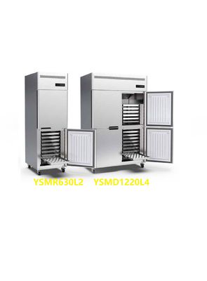 kommerzielles aufrechtes Behälter-duales System des Gefrierschrank-220v des Edelstahl-4 der Tür-30