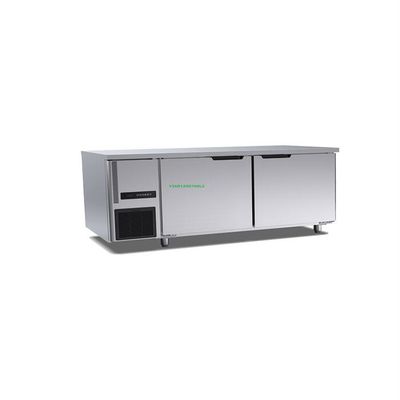 1200×700×800mm Handelsdes tischplatte-Gefrierschrank-260l 200w Tür Arbeits-Tabellen-des Gefrierschrank-zwei