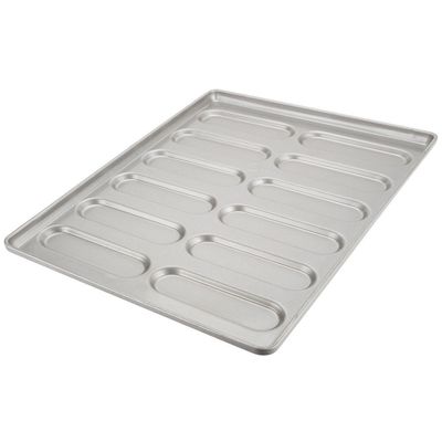 41055 glasierte aluminisiertes gerundetes Stahlbrötchen Pan Tray des Enden-Italienischen Sandwichs