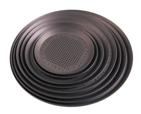 Durchlöcherter backender AluminiumTray Round Hard Anodised 16 Zoll durchlöcherte Pizza-Behälter