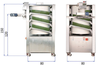 Vertikales Brot-rundere Maschine der Brötchen-Teiler-Maschinen-6000pcs/H 50-2000g