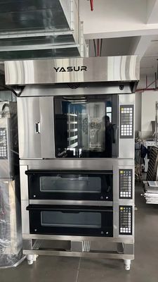 Plattform 220V/380V des Pizza- Hutdomino-Bäckerei-Plattform-Ofen-3 für 6&quot; 9&quot; 12&quot; ringsum Pizza-Wannen