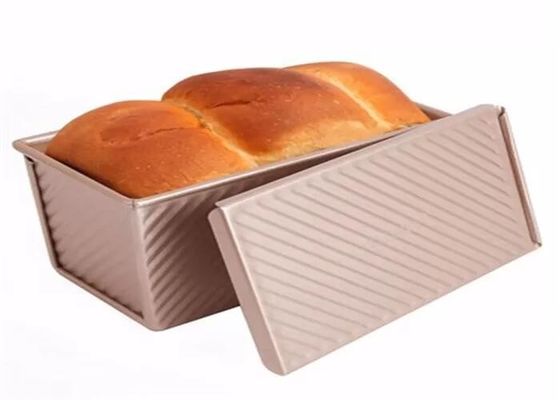 Lebensmitteldienst NSF-Goldnonstick Aluminiumlaib verschiebt gewölbtes Laib Pan Bread Tin