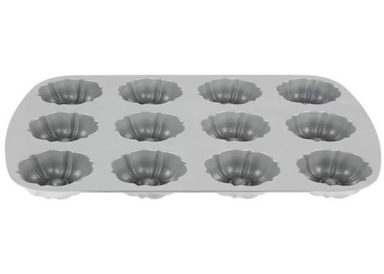 12 Form-nicht Stock-Aluminiummuffin-Pan For Foodservice NSF-Fach Bundtlette-Handelsklasse
