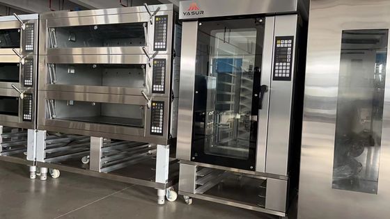 Zehn Behälter-Bäckerei-Konvektions-Ofen 40X60cm errichtet für Breadtalk